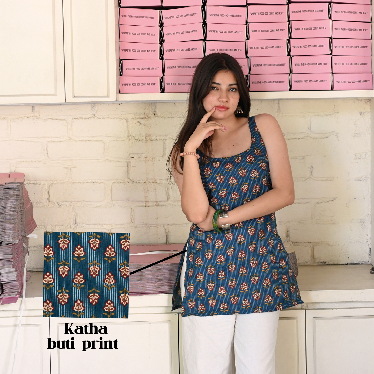NEERJA-Strap Kurti