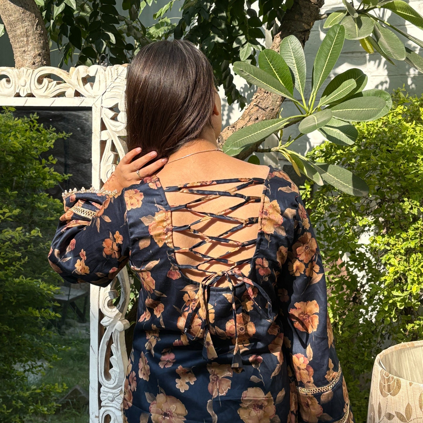 SAHIBA BLUE - Pakistani Kurti