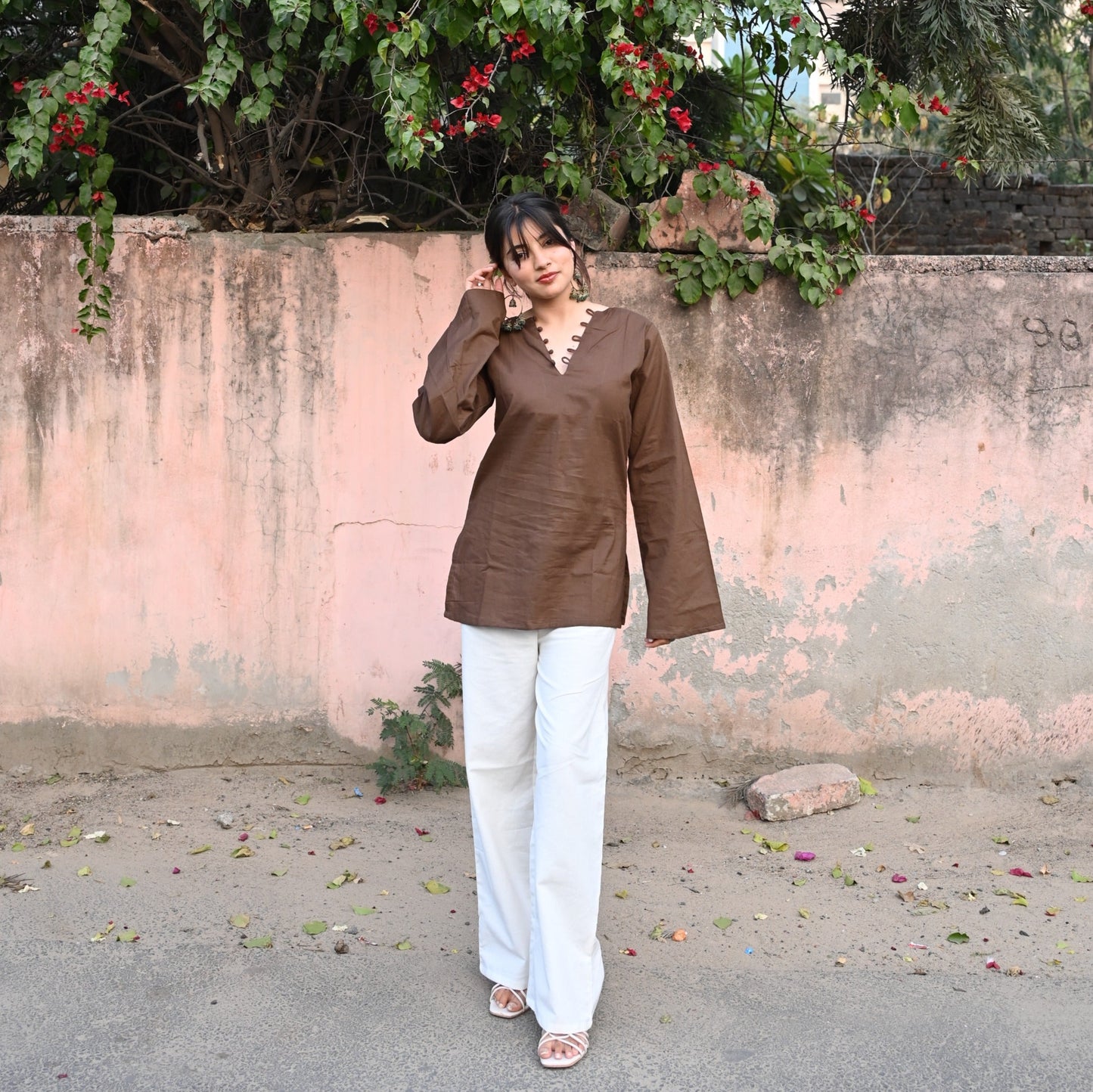 HEER - Solid Brown Kurti