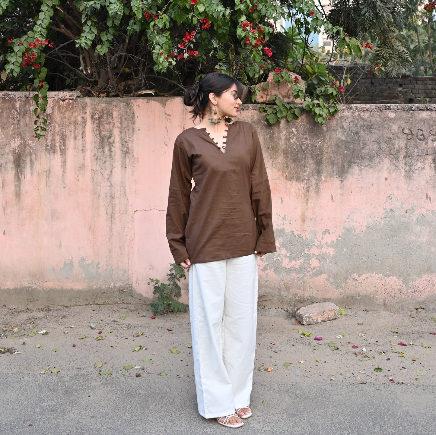 HEER - Solid Brown Kurti