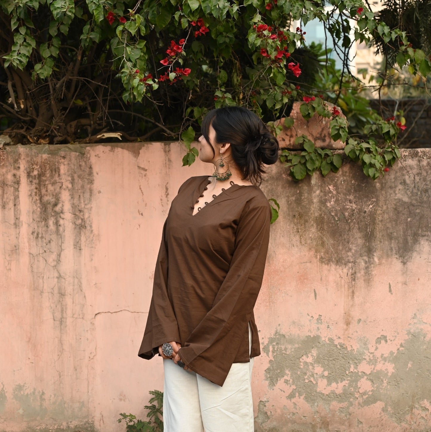 HEER - Solid Brown Kurti