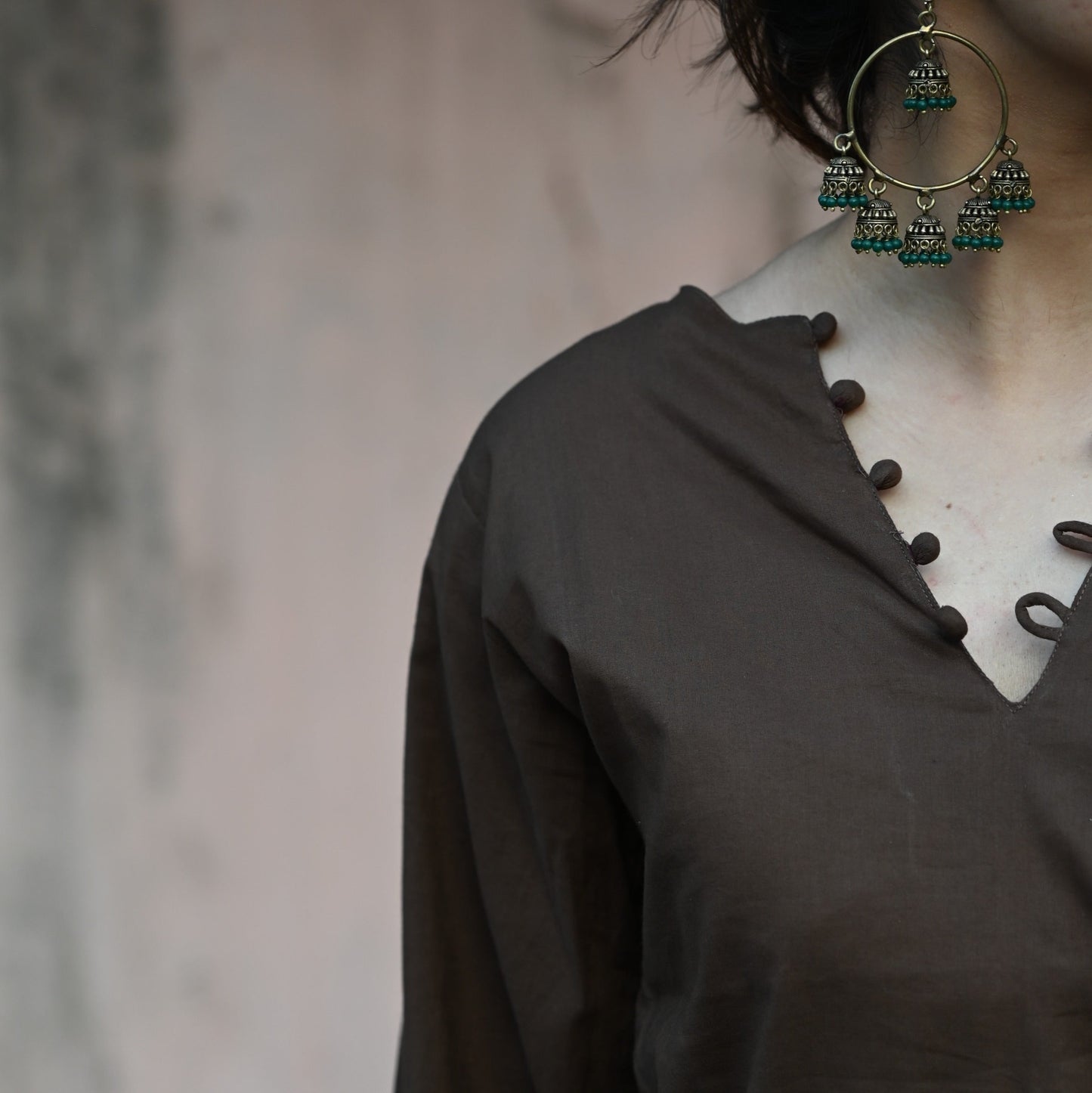 HEER - Solid Brown Kurti