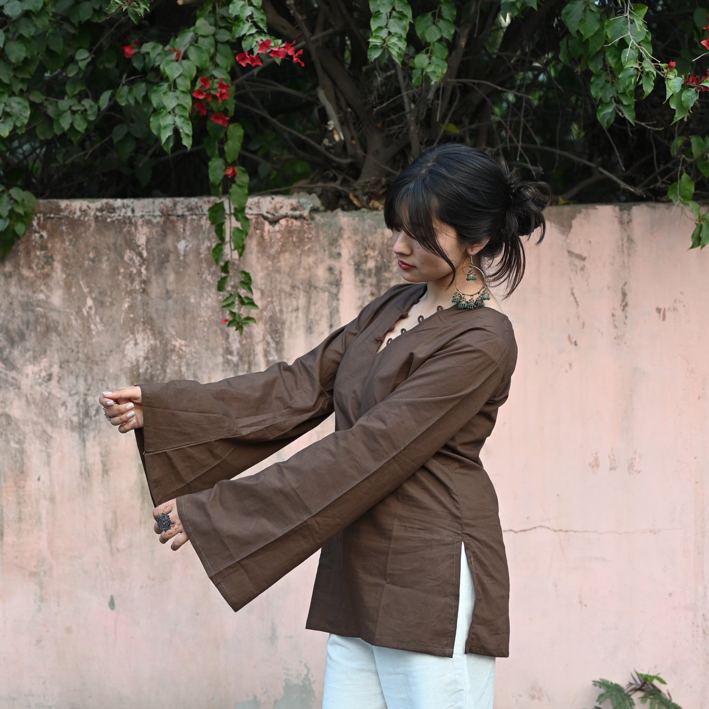 HEER - Solid Brown Kurti